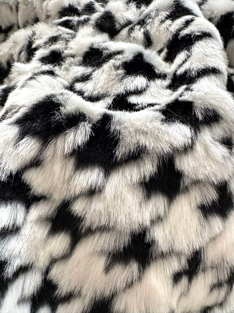 ☆新品☆ふわふわ暖か♪千鳥格子柄 ファースリング ドッグキャリー