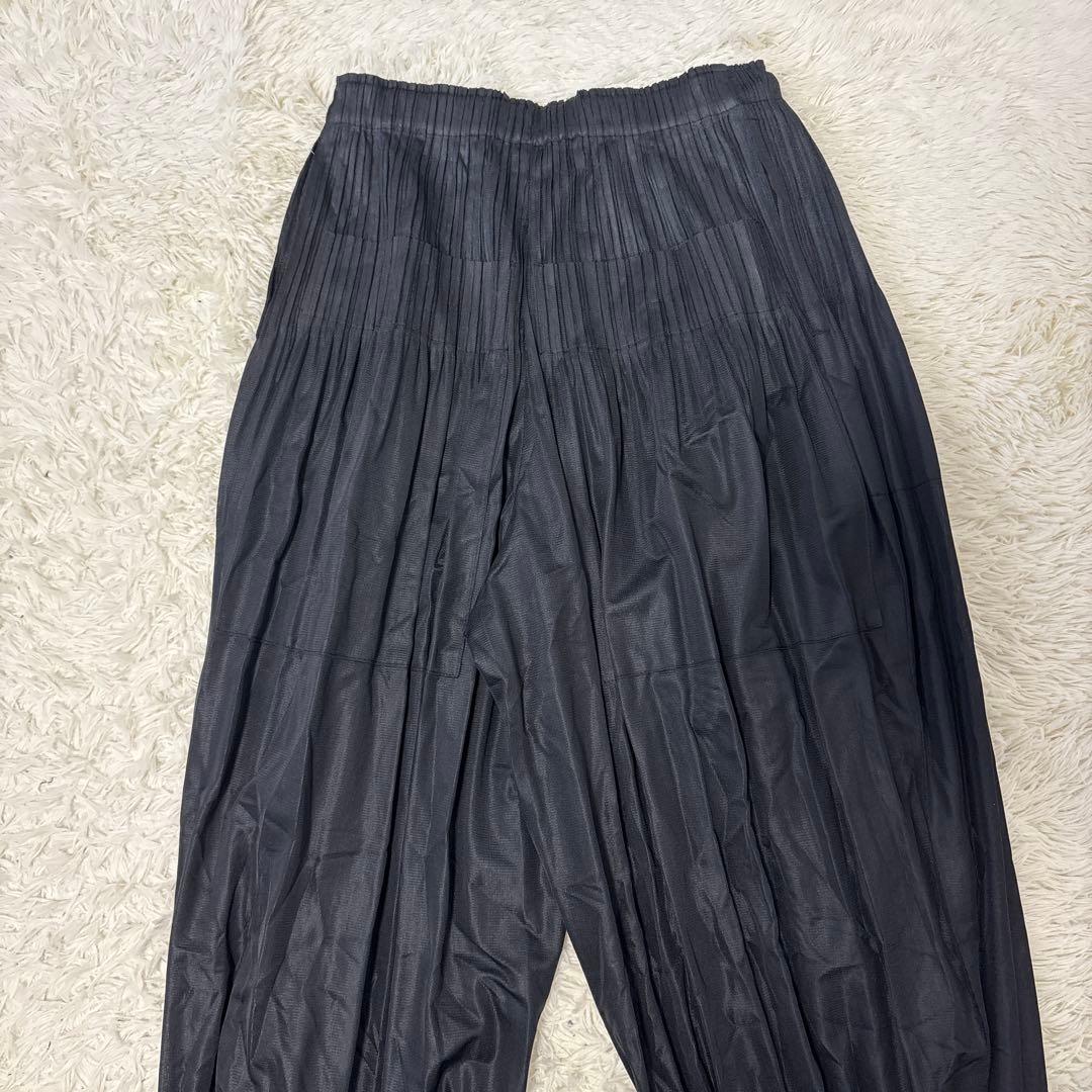 SakoプリーツパンツL　黒　サルエル　ワイド