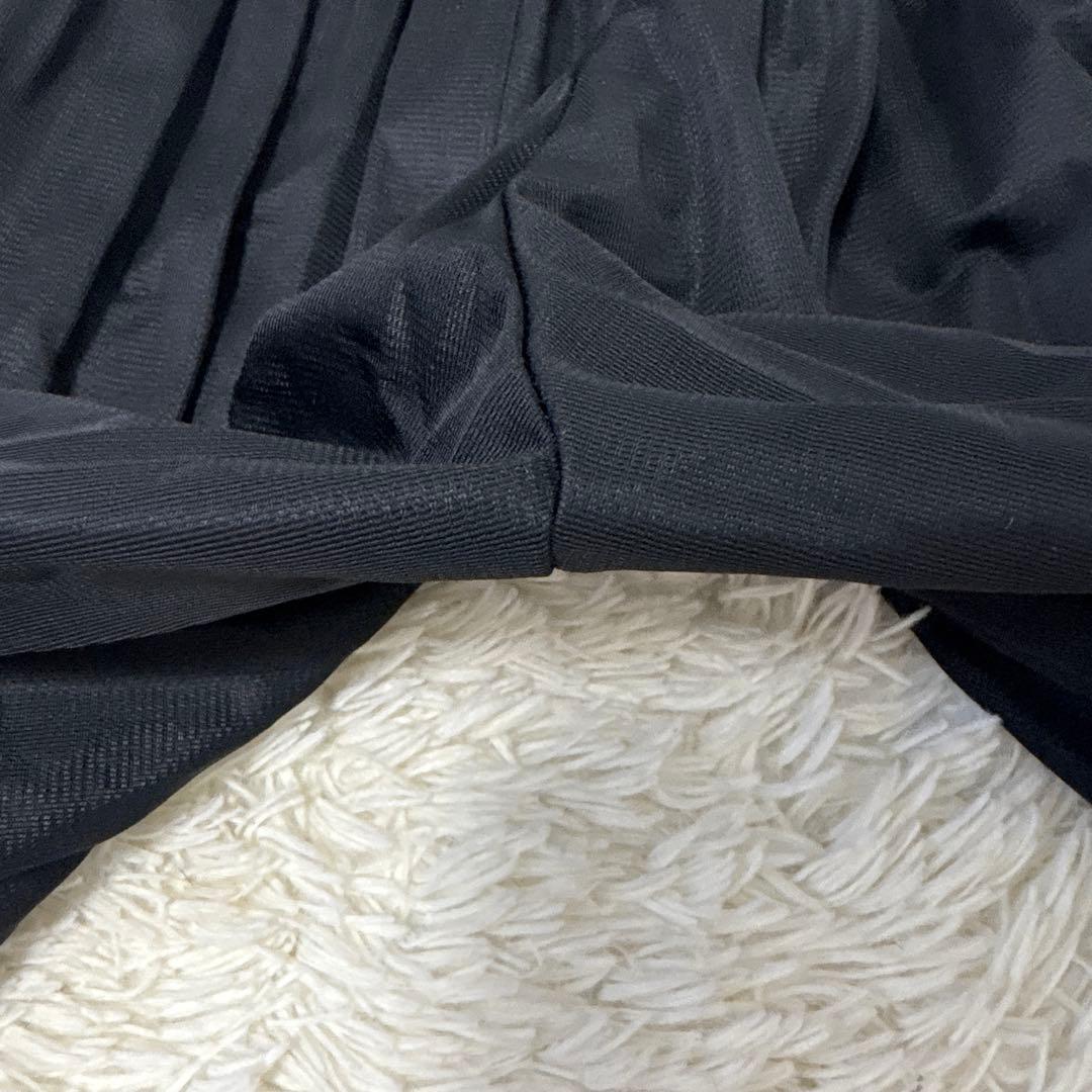 SakoプリーツパンツL　黒　サルエル　ワイド