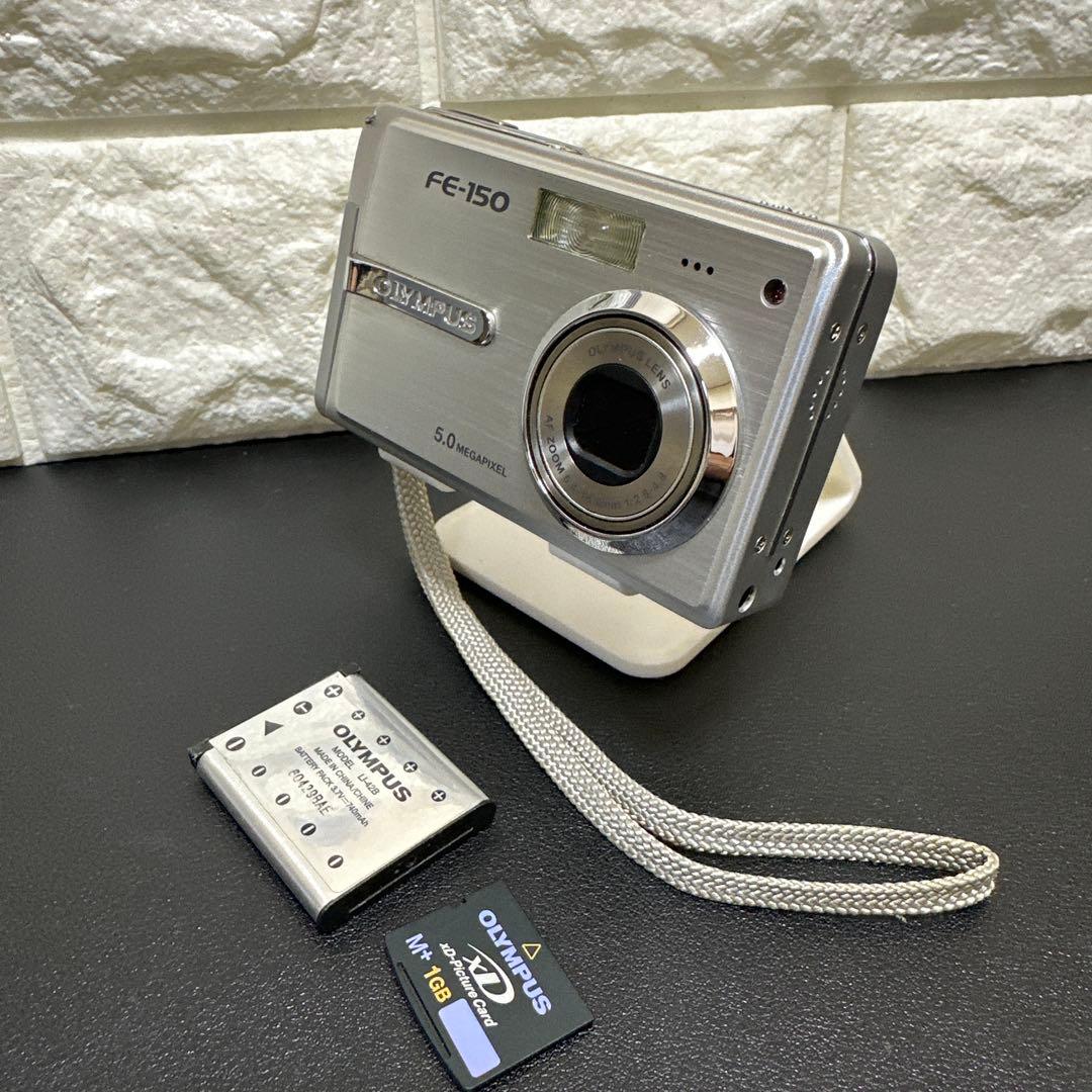 OLYMPUS FE-150 CAMEDIA 動作品 良品 xdカード付き