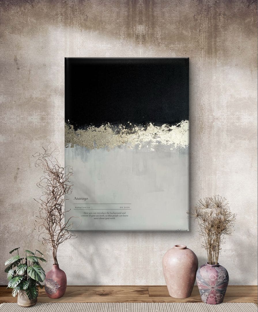 原画/和風/禅/絵画/アート/抽象画/ニュアンス/モダン/ホテル/内装/海外