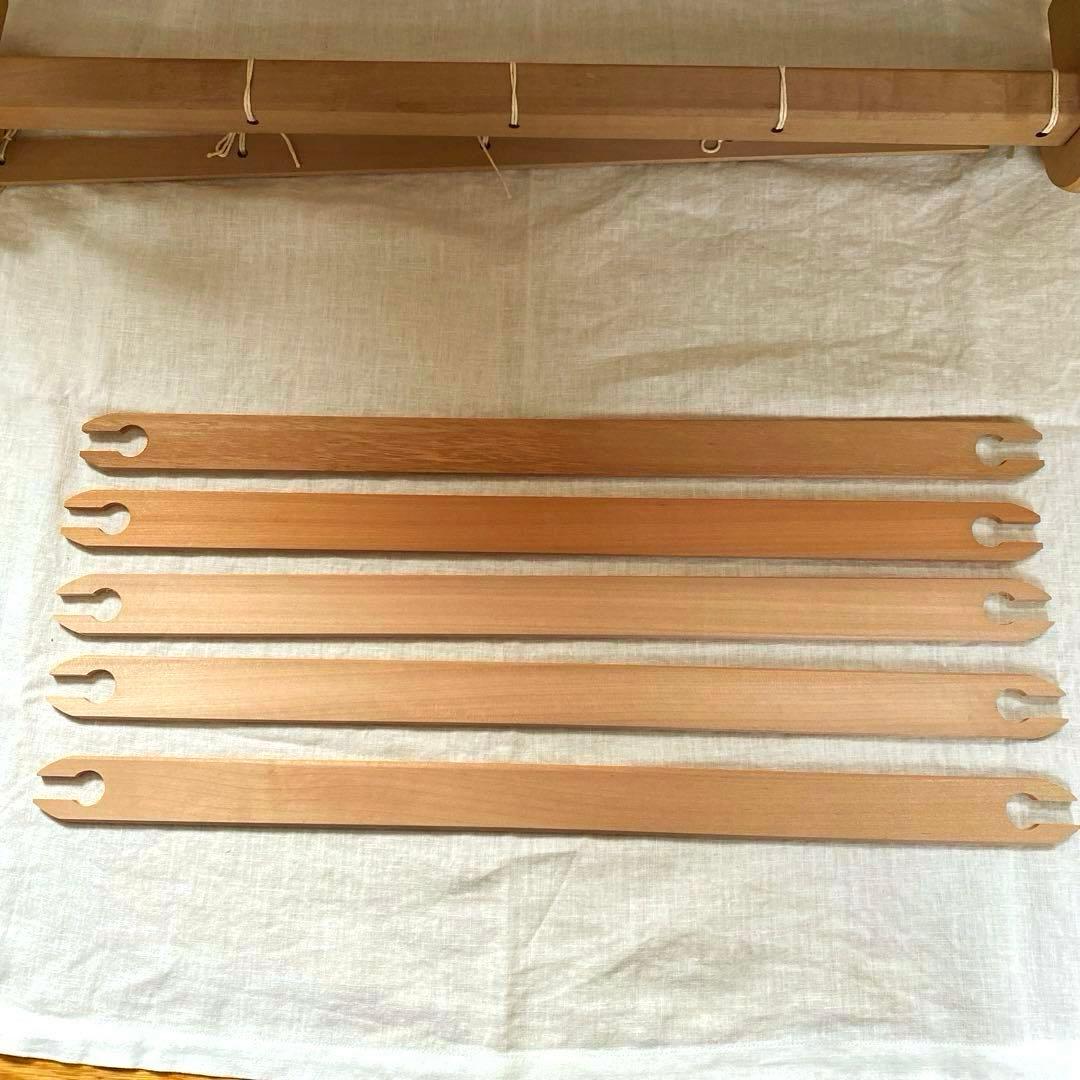 アシュフォードリジットへドル卓上手織り機(60cm) 美品。 取扱い説明書等付き