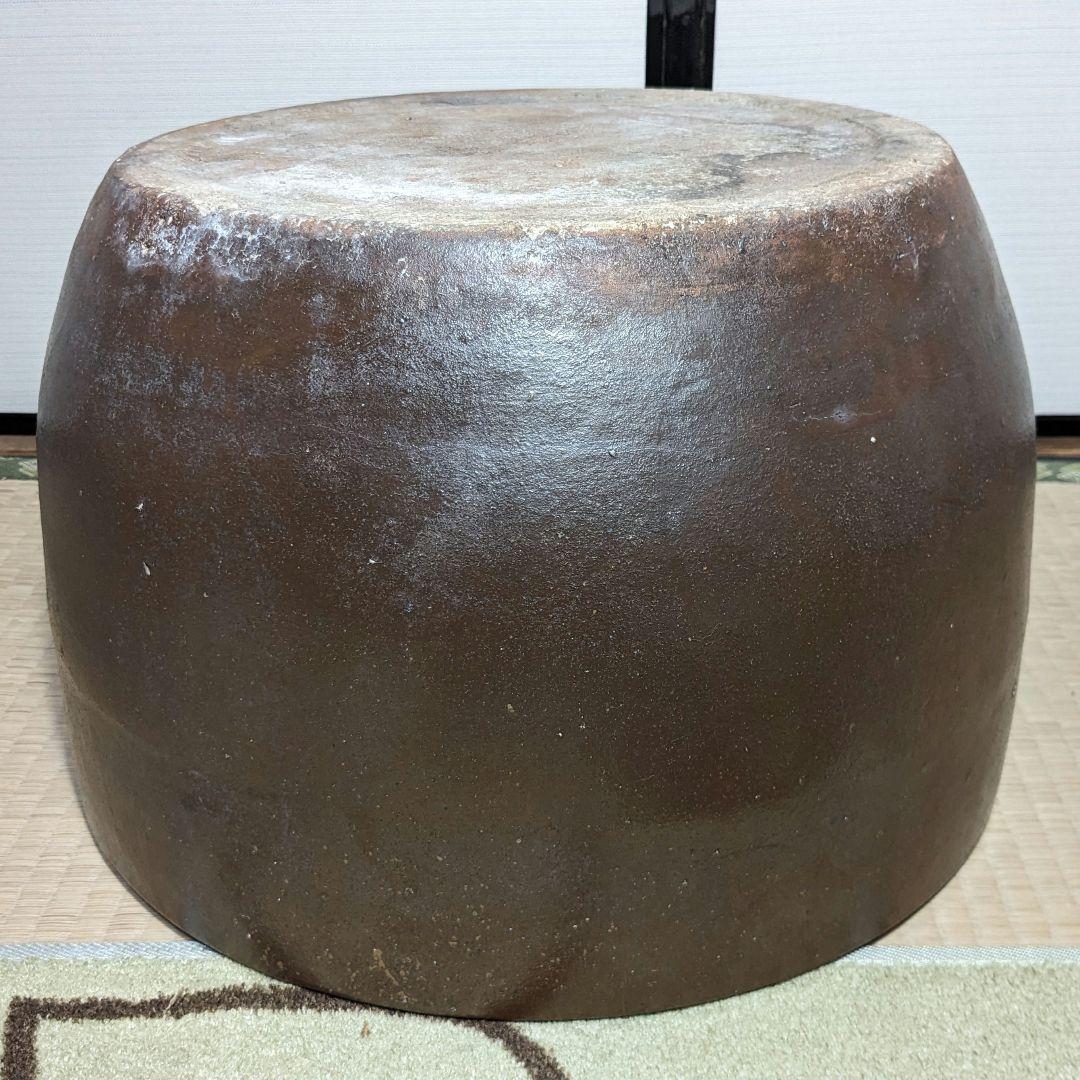 水漏れ注意】明治時代 備前焼 火鉢 置物 植木鉢 プランター ガーデニング