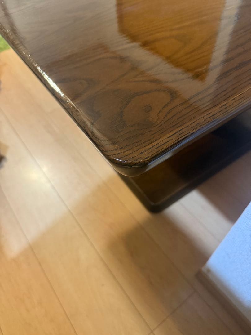 【美品即決のみ】IDC大塚家具ダークブラウン 木製 ダイニングテーブル