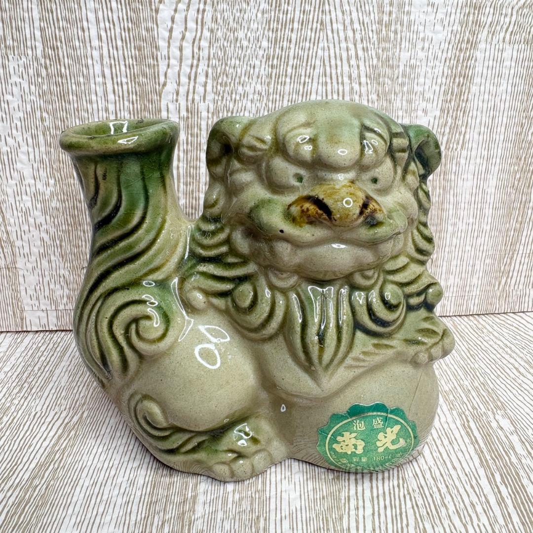 沖縄 泡盛 シーサー 空き瓶 南光 残波 インテリア 魔除け 古酒 陶器