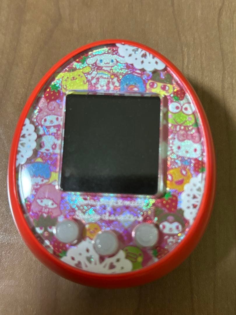 ねこ　動作確認済　たまごっち　みーつサンリオコラボ　赤色