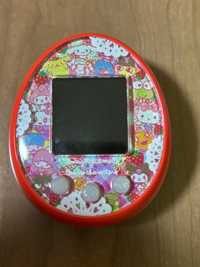 ねこ　動作確認済　たまごっち　みーつサンリオコラボ　赤色