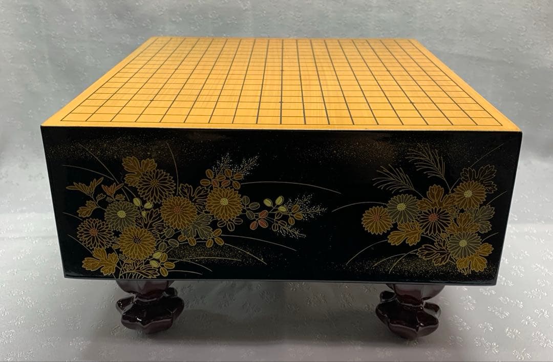 漆芸碁盤　ミニサイズ　柳山作　美品