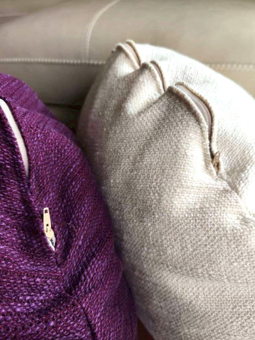 アクタス ACTUS 円形クッションカバー4枚クッション4個(フェザー)