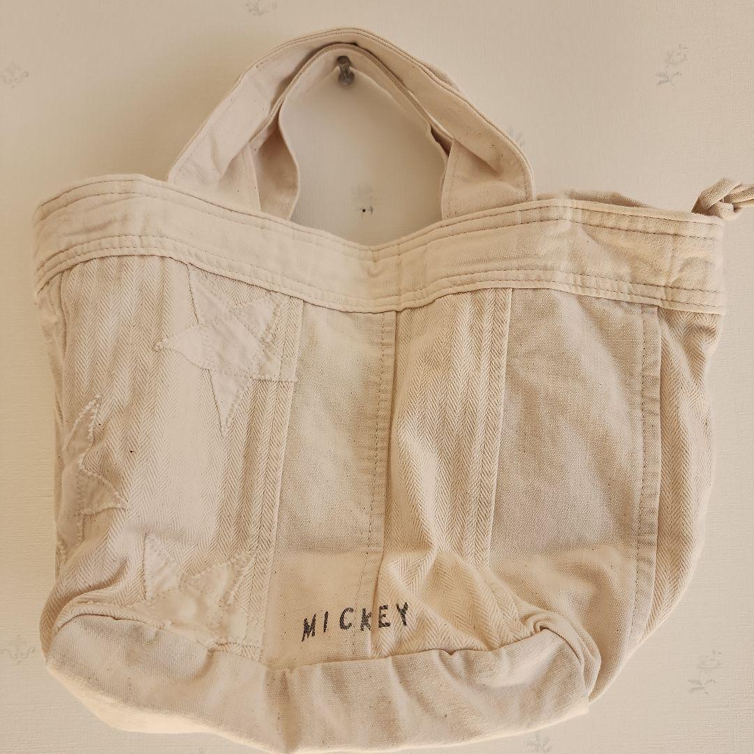 未使用品 デニム&ダンガリー ミッキーコラボ トートバッグ - メルカリ