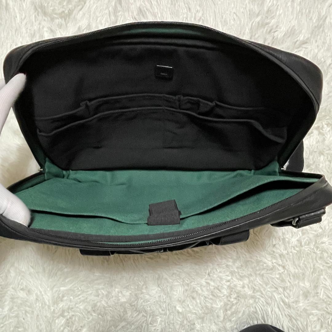 ダンヒル　2way　アボリティーズ　シボ革　オールレザー　ビジネスバッグ　A4可