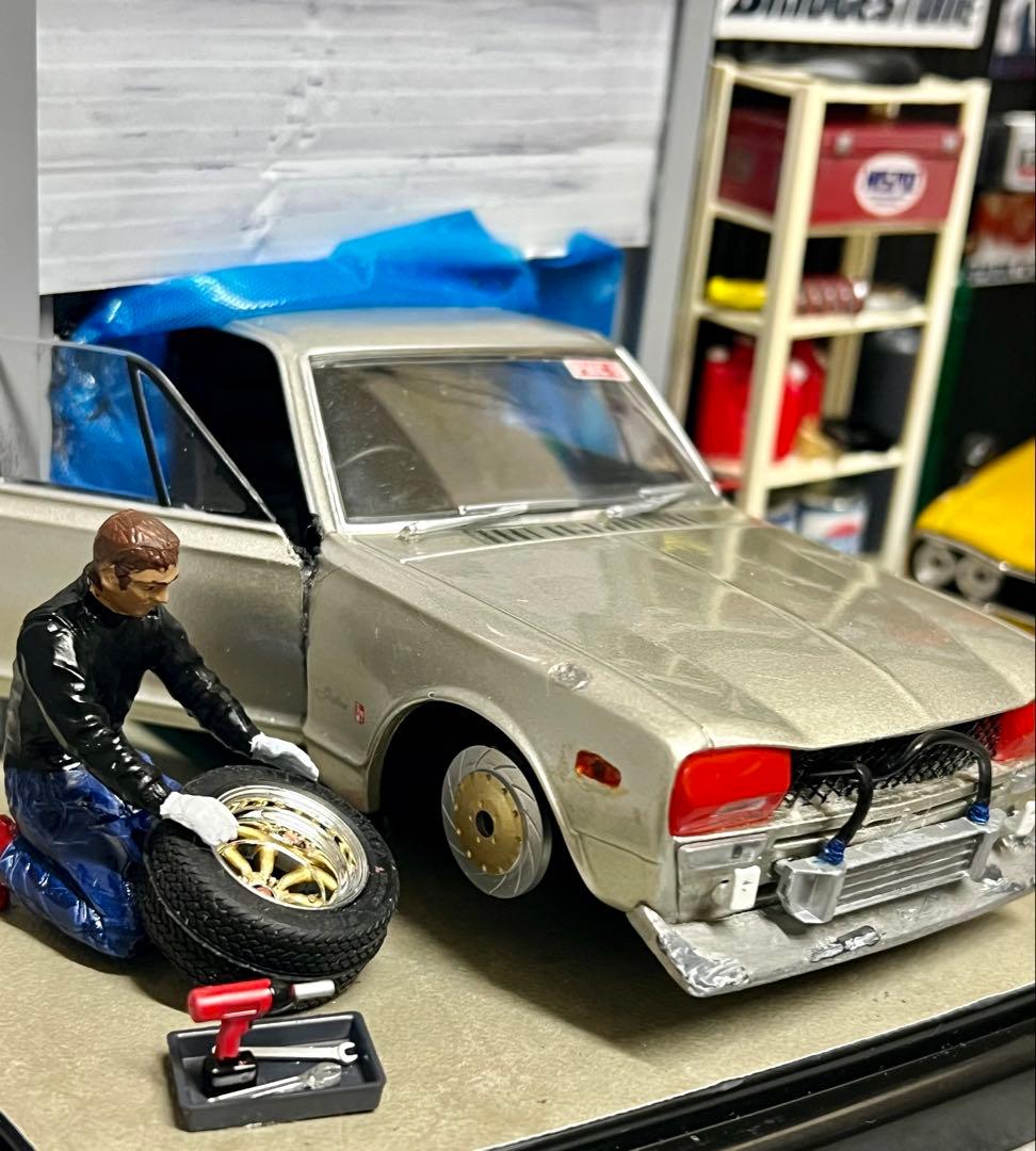 国産名車 1/24 スカイライン GT-R カスタム ジオラマ 旧車 ミニカー