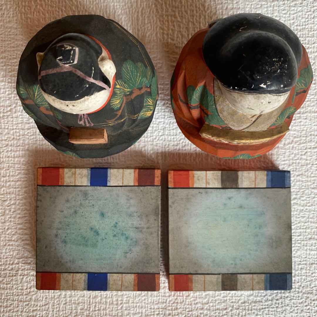 希少✨ 平安 永田一行 木彫有職 お雛様 人形 木製 置物 縁起物 骨董品