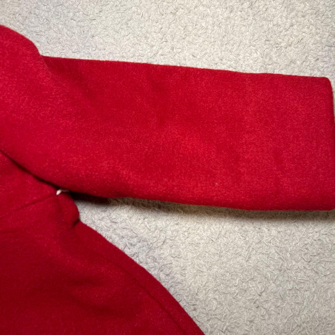 シャーリーテンプル　ラッピングリボンウールコート　赤　80cm-90cm 超美品