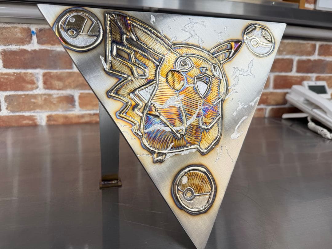 【溶接アート】★黄色い怪獣★オリジナルデザインステンレス製★