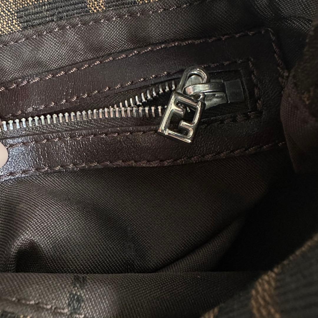 極美品 FENDI フェンディ マンマバケット ワンショルダーバッグ ズッカ