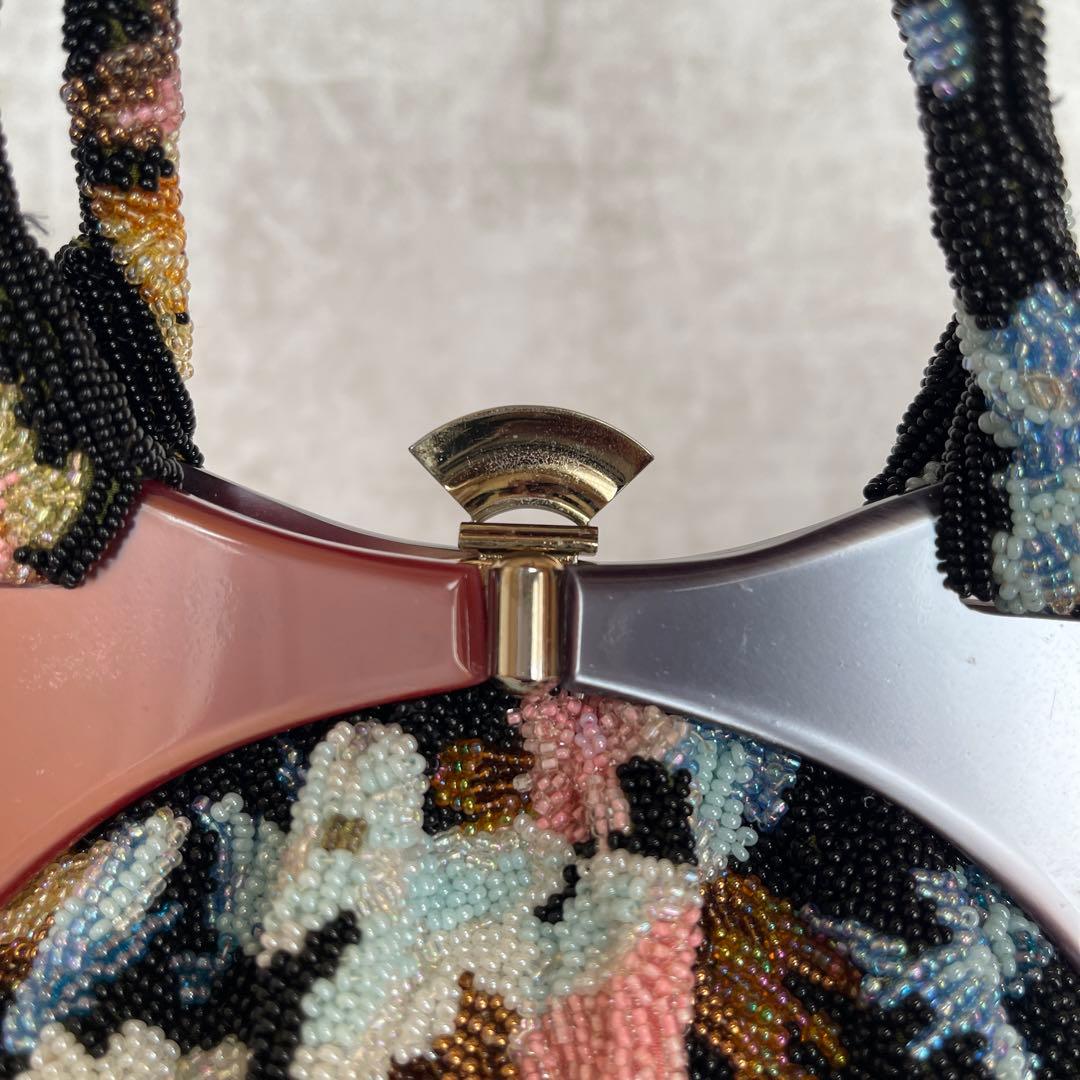 ⭐️一点物・美品⭐️総ビーズバッグ ヴィンテージ 着物 成人式 結婚式 パーティー