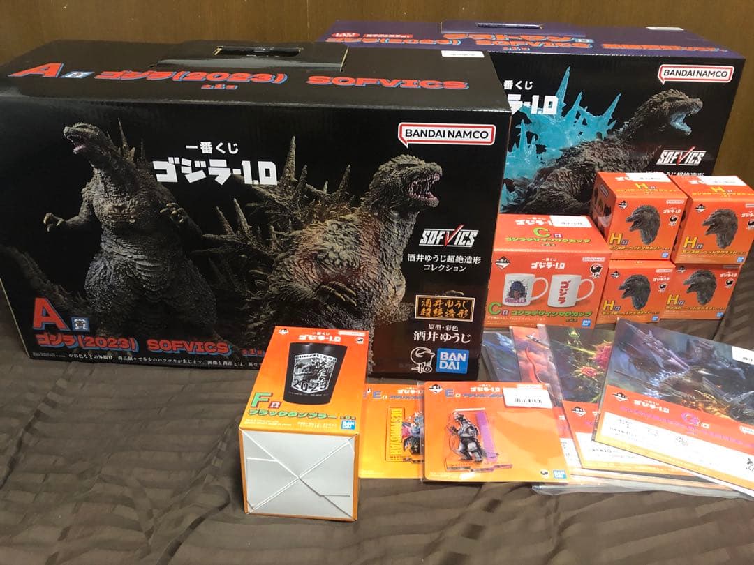 新品未開封 一番くじ ゴジラ-1.0 2023 ラストワン A賞 合計14個