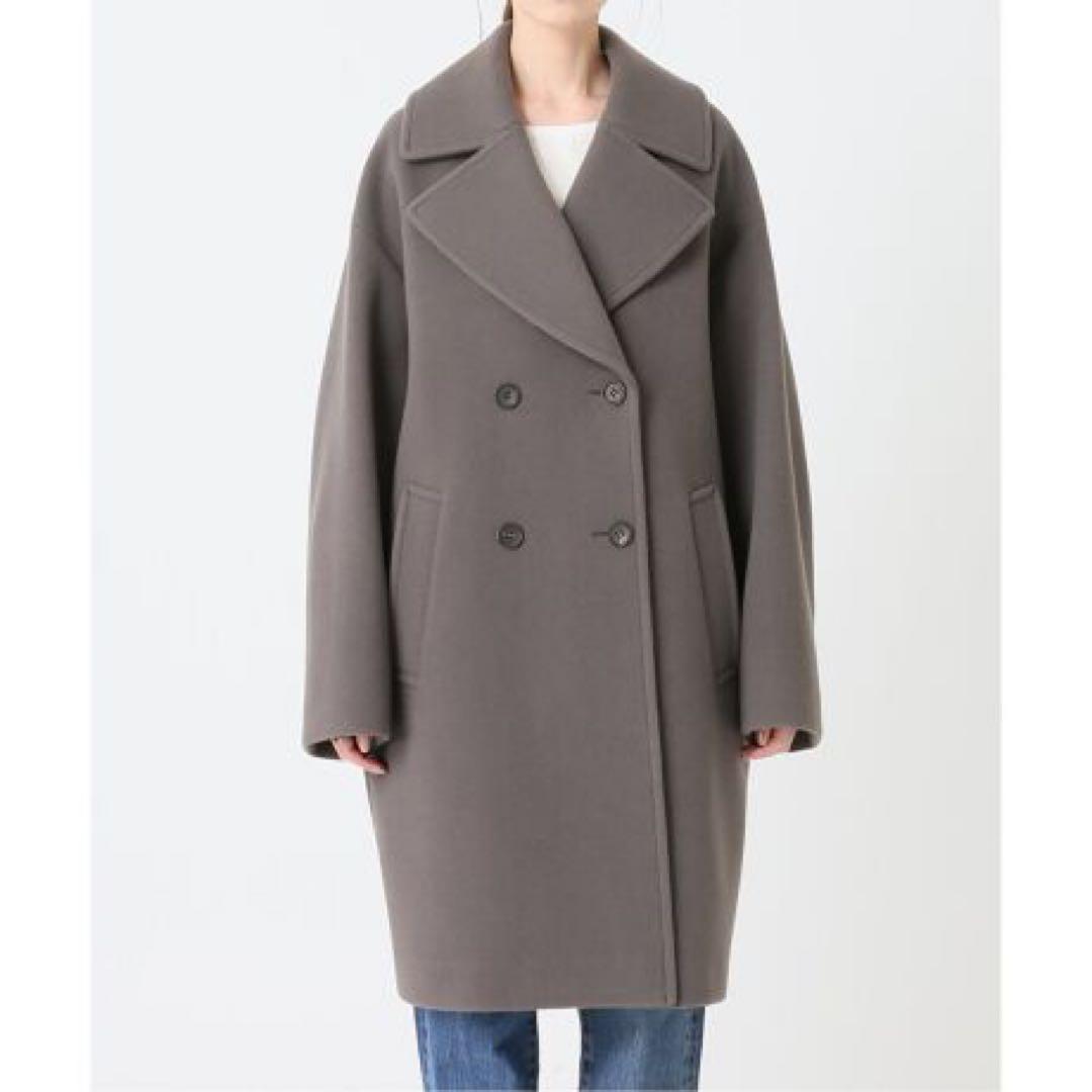 IENA イエナ グレー ダブルモッサコート サイズ38