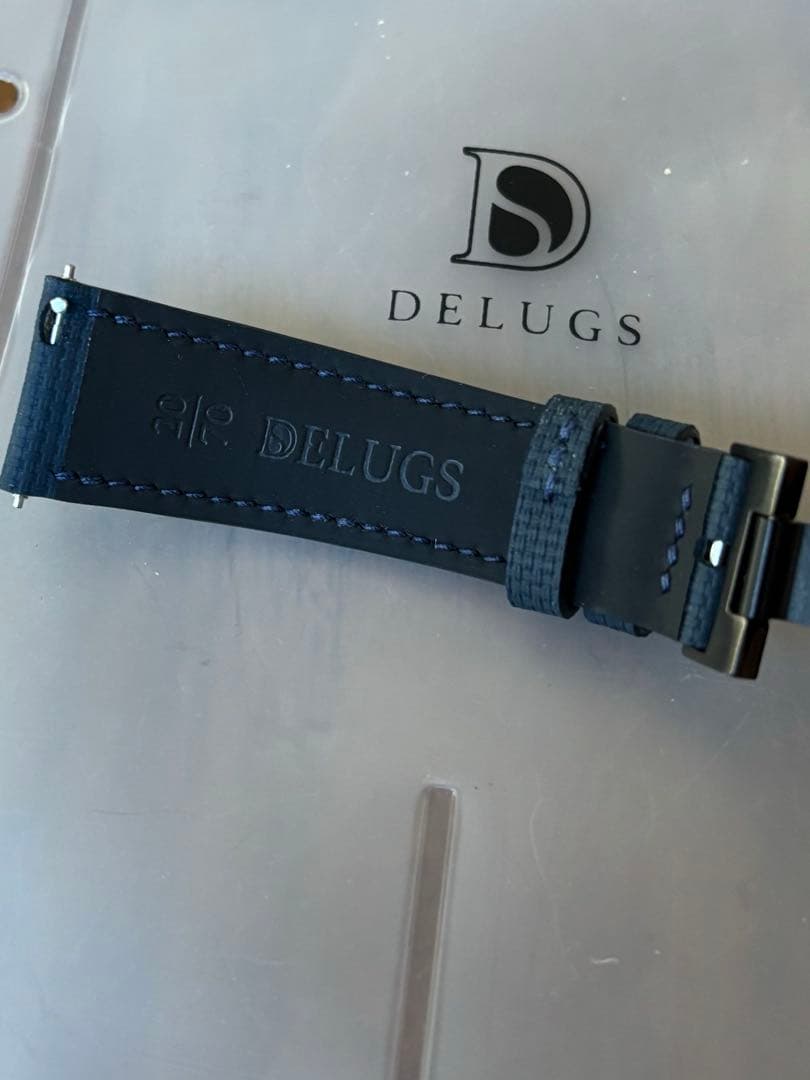 DELUGS ラバーベルト ネイビー 20mm幅
