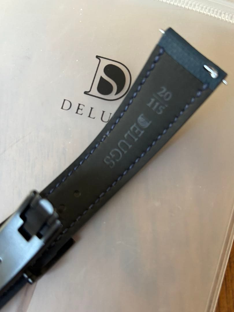 DELUGS ラバーベルト ネイビー 20mm幅
