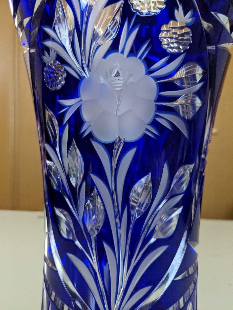 DRESDEN KRISTALL ファッション フラワーベース 花瓶 美品 ドレスデン