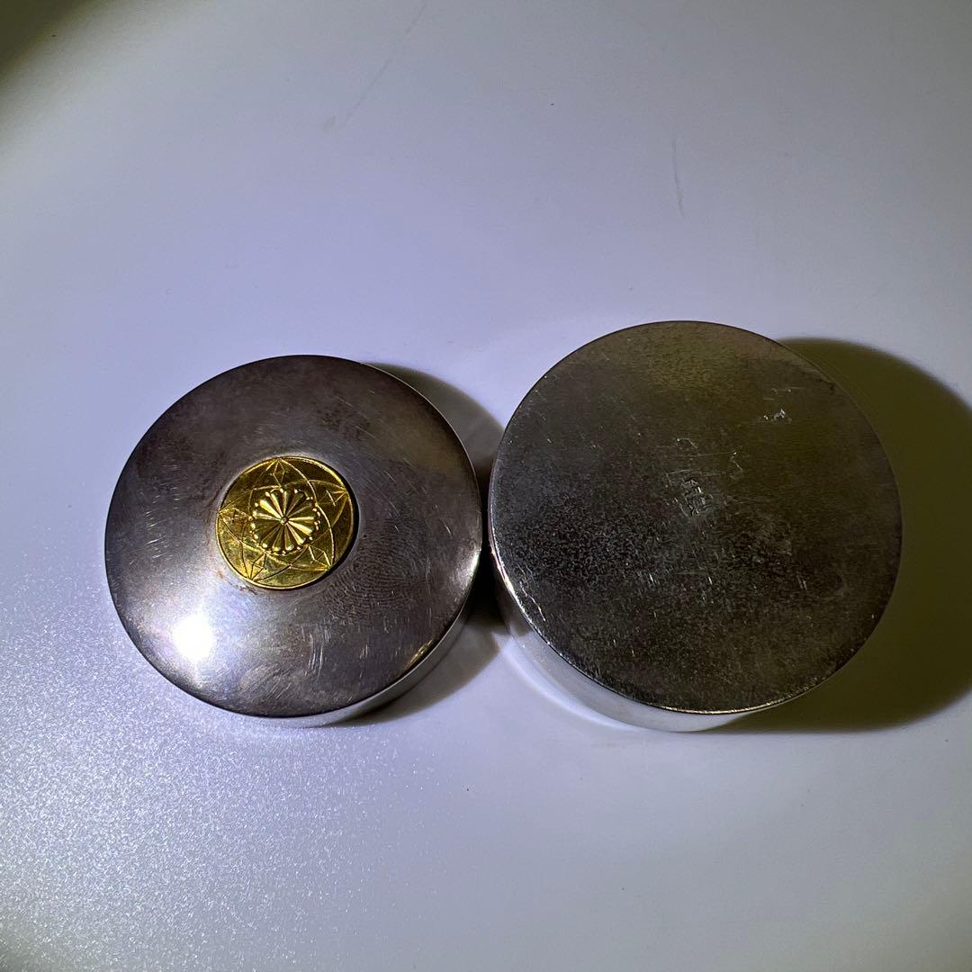 桂宮宣仁親王（桂宮家）　御下賜品　銀製ボンボニエールC 東Y7-1105☆1F