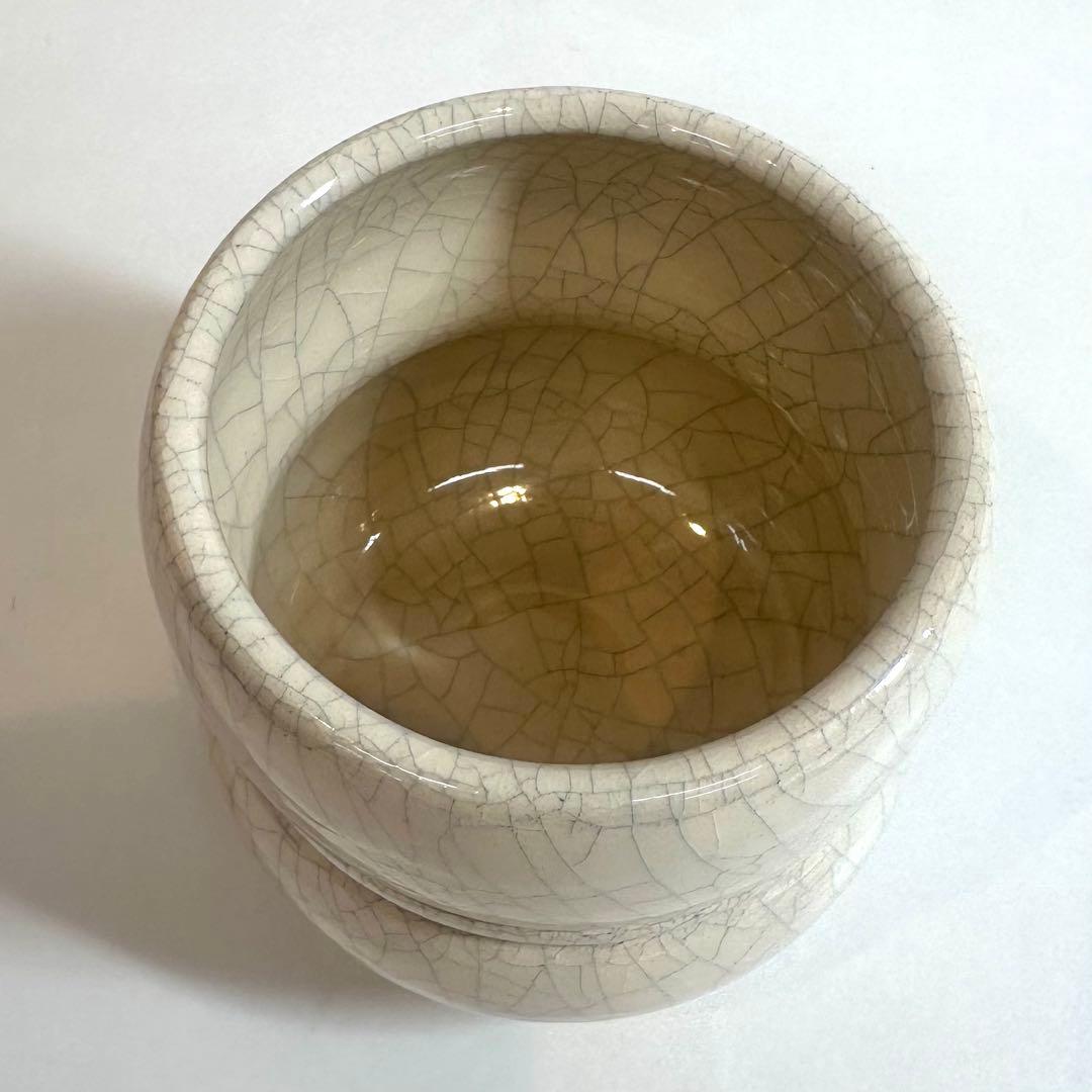 茶道具 香炉釉 瓢形火入 桂窯 檜垣良多 造 共布 共箱 栞 火入 茶器 新品