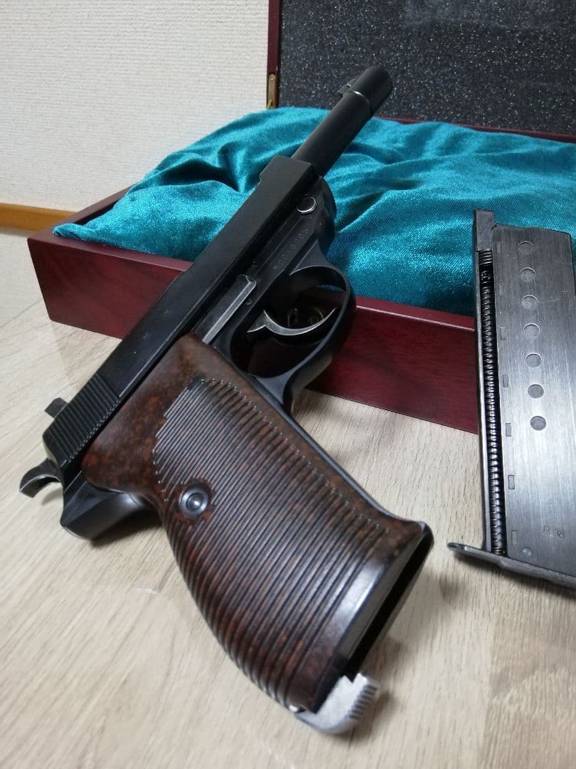 明日終了⭐マルゼン ワルサーP38 ガスブロカスタム⭐銃ケース付