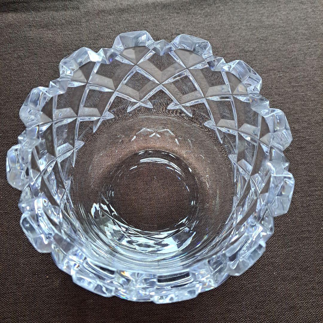 Sweden Orrefos クリスタルガラス ボウル 花瓶 小物入 置物