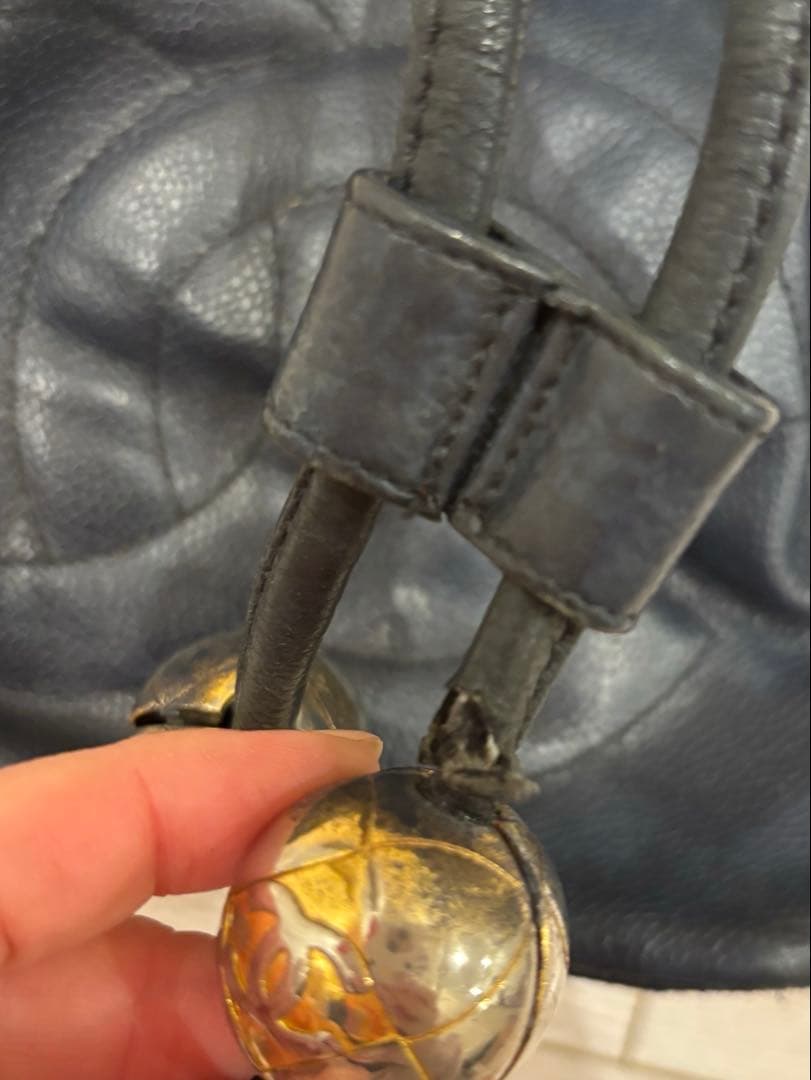 【SALE】CHANELドローストリング チェーンショルダーバッグシャネル