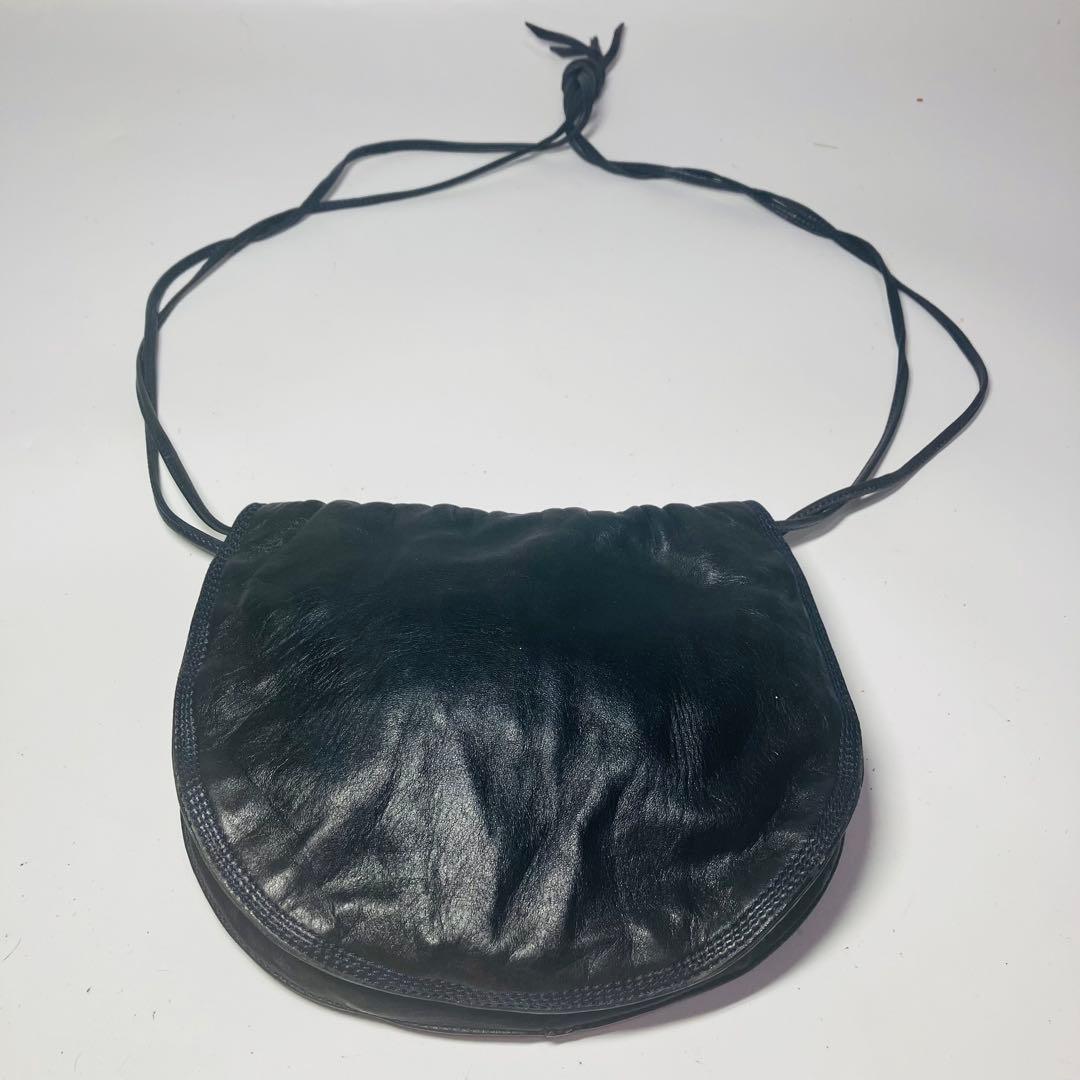 あゆ玉LOEWE ロエベ ショルダーバッグ ナッパレザー アナグラム 巾着