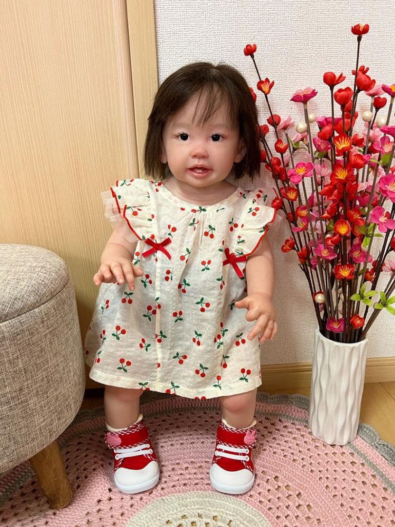 リボーンドール】超リアルな赤ちゃん人形 約65 cm ( teegan) - 人形