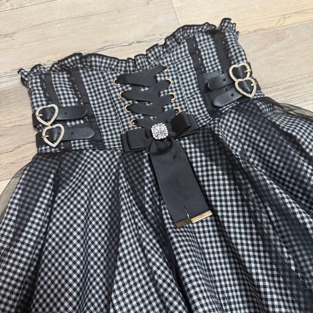 リズリサ レースアップコルセットライクスカパン