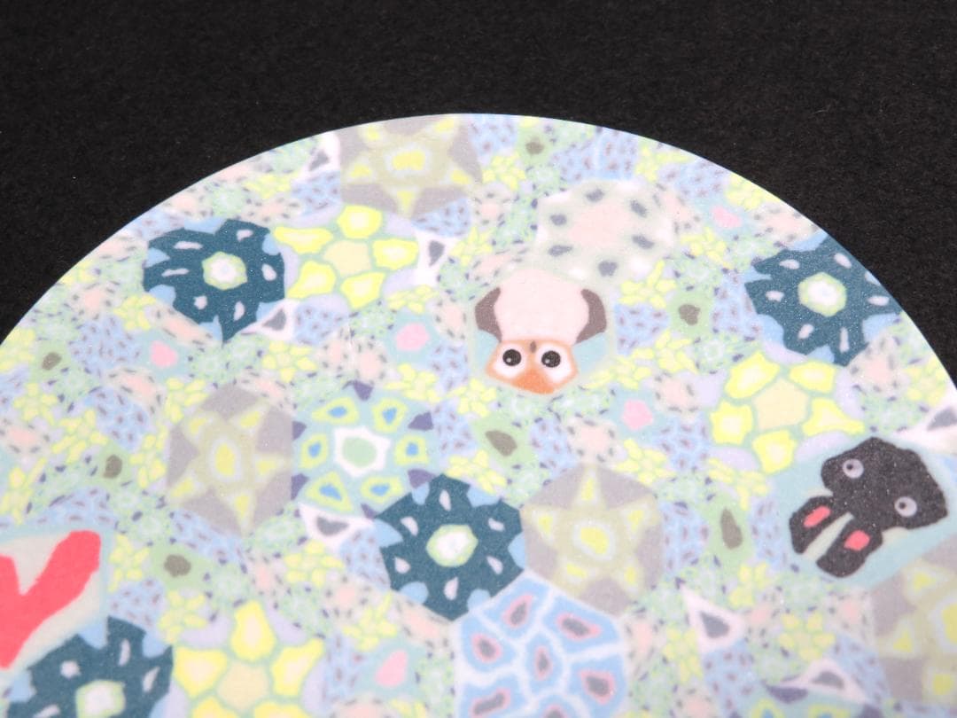 小林佐和子 練込小皿 うさぎと梟 現代アート アンティーク