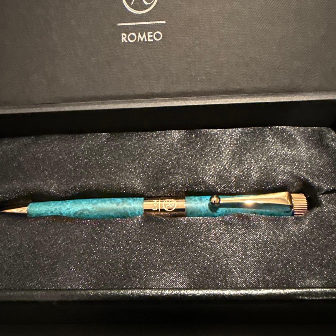 Romeo ロメオ 斑紋ガス青銅色 ボールペン Romeo No.3 新品未使用