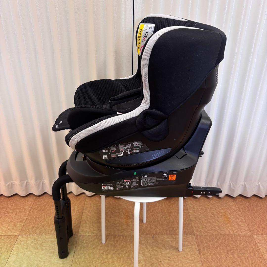 クリーニング済　☆綺麗☆　新生児OK　エールべべ　クルット3i　ISOFIX　黒