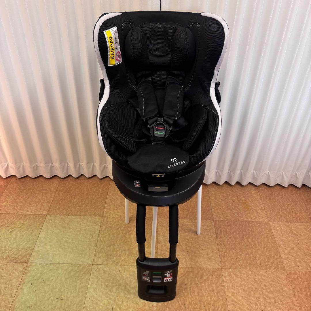 クリーニング済　☆綺麗☆　新生児OK　エールべべ　クルット3i　ISOFIX　黒