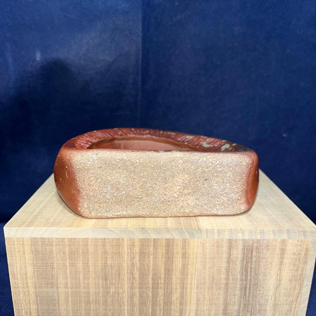 窯変花輪花瓶／保行作／萬古焼