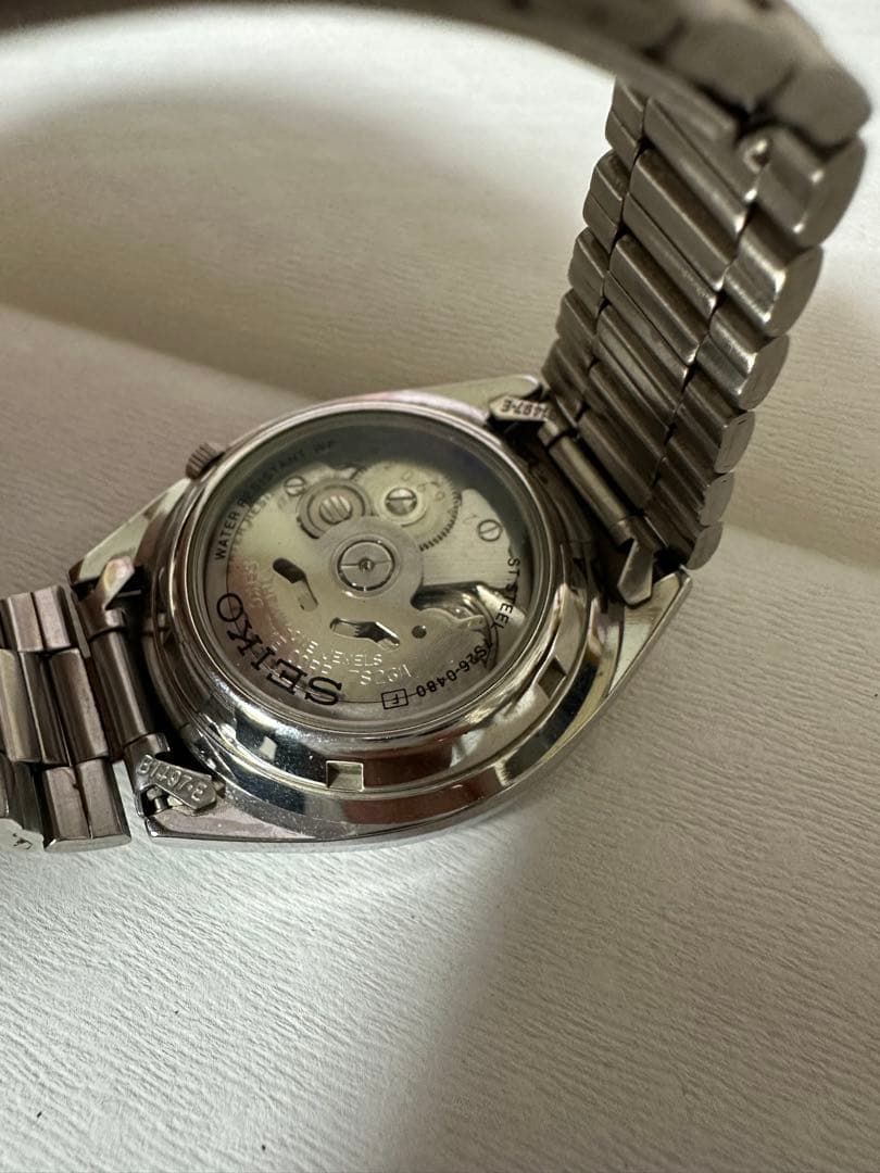 セイコー 自動巻き 腕時計 グリーン　訳あり