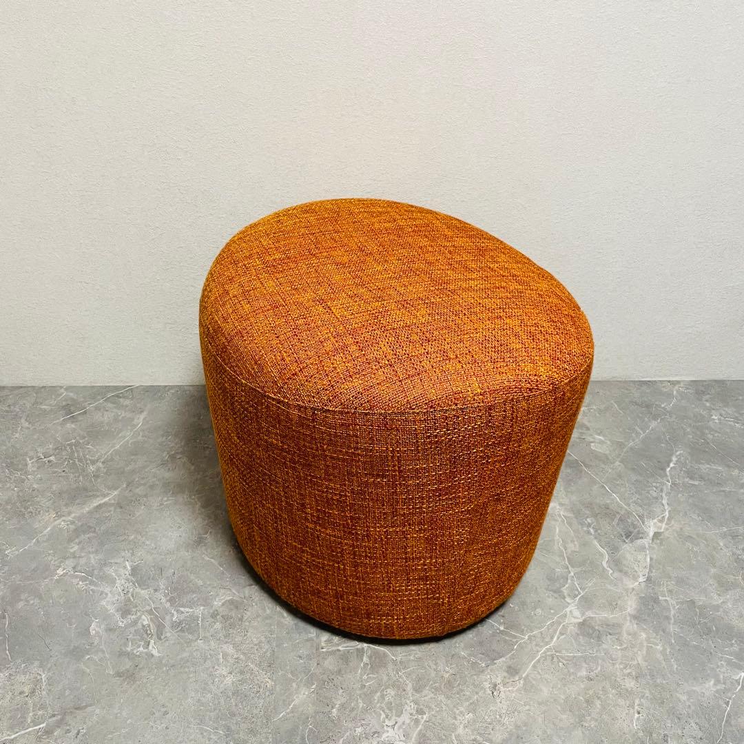 富士ファニチア　オーバル　スツール ファブリック　オットマン　廃盤品