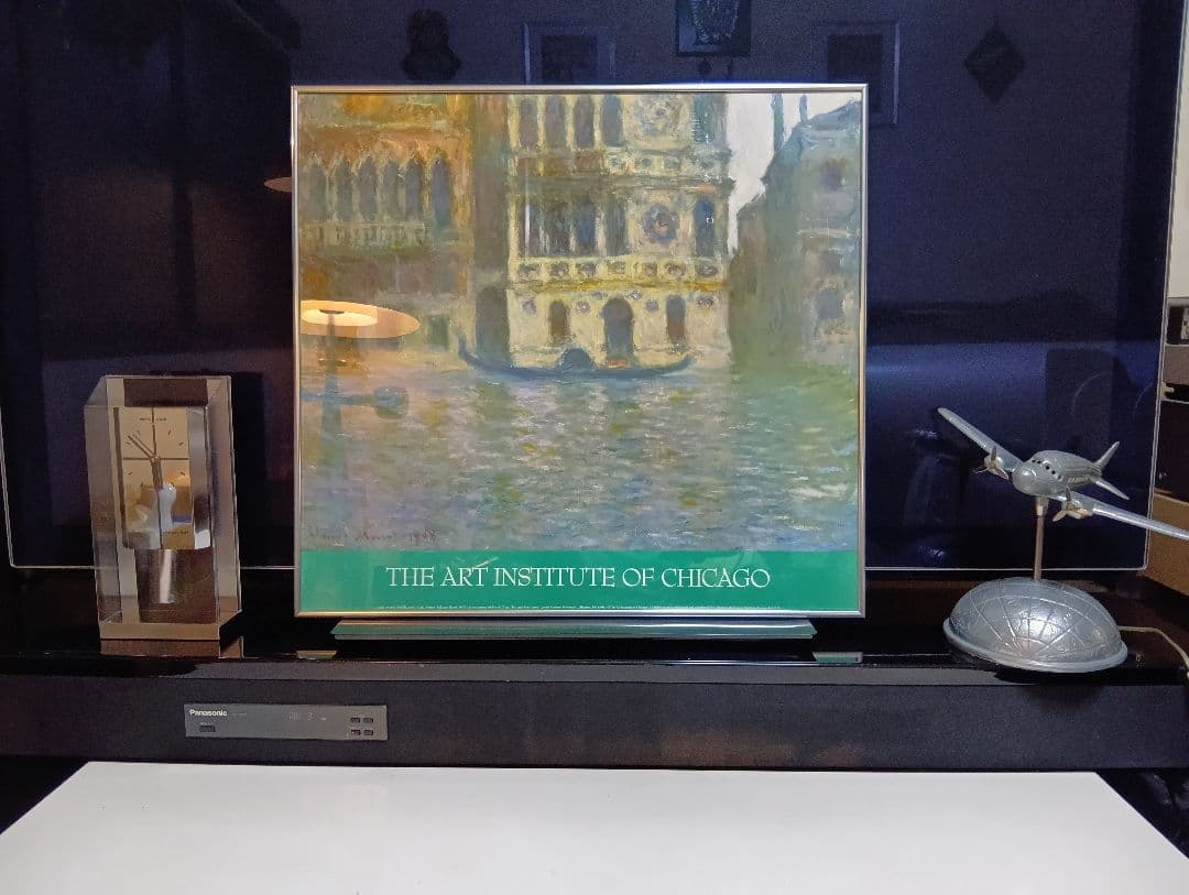 クロード　モネ　フランス刷り　シカゴ美術館　展示会　アートポスター