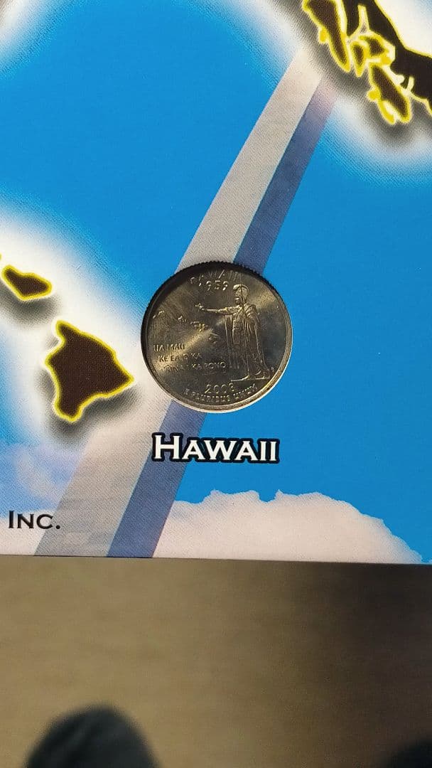 ☆。「アメリカ50州記念収納アルバム」(全50州収納済)。