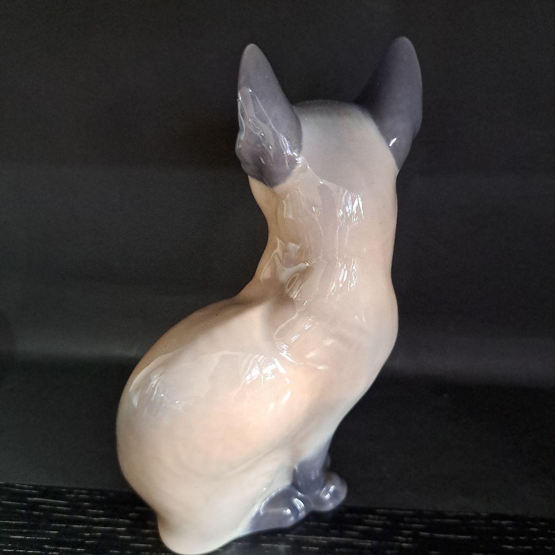 ロイヤルコペンハーゲン 極上品 シャム猫 刻印 置物｜ロイヤル