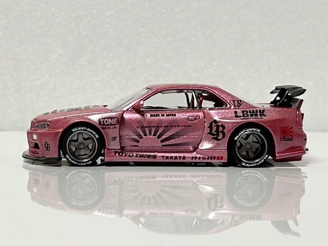 1/64 街道ハウス 日産スカイラインGT-R（R34）LBWK仕様 カスタム