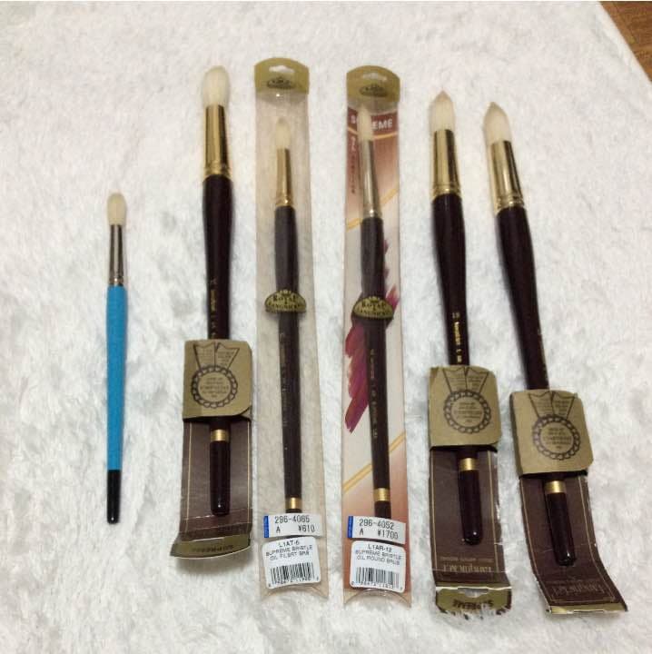 バラ売り◯ ロイヤルアンドランニッケル 筆6本セット 水彩 油彩 オイル バラ売り◯ ロイヤルアンドランニッケル 筆6本セット 水彩 油彩 オイル