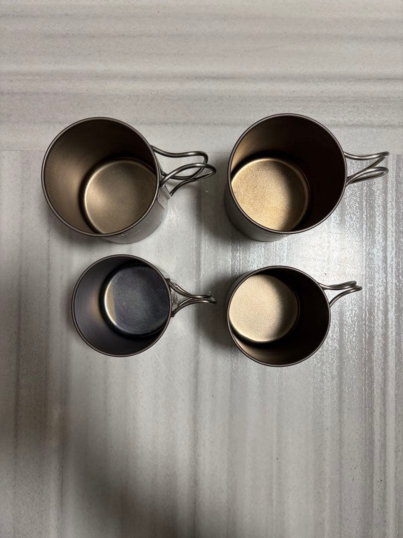 【中古】4個セット　チタンシングルマグ