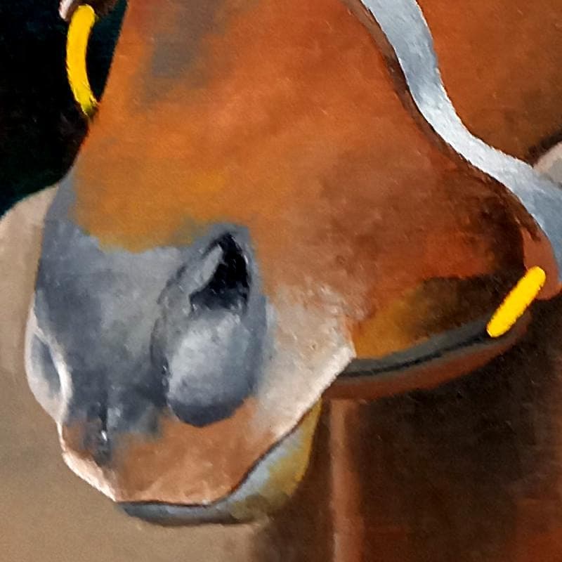 ☆三浦雅俊☆「 馬 」油絵　F6号