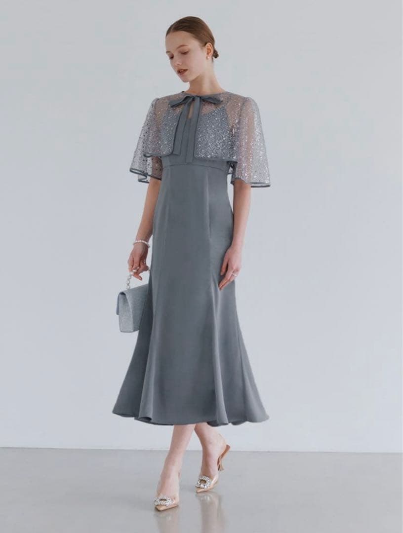 スパンコールビジューボレロマーメイドドレスワンピース