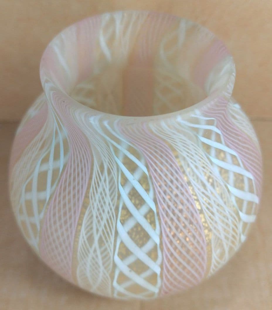 本物保証】藤田喬平 手吹ヴェニス茶入 共箱 未使用完品 ガラス芸術